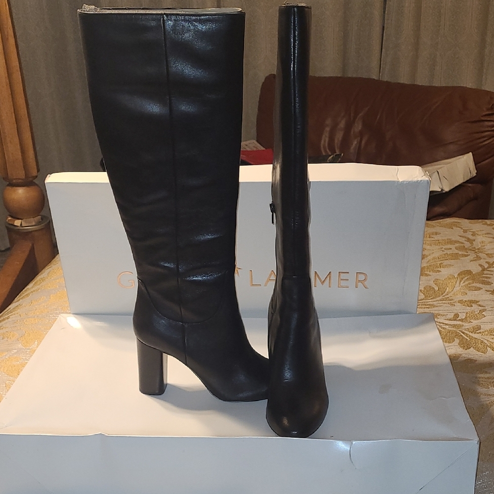 Gibson Latimer Black Heeled Boots